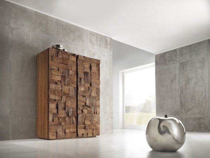 Highboard v atraktívnom dizajne s 3D vzhľadom v dreve, Woodplayer od Domus Arte highboard-design-with-door-3d-optics-wood-WOODPLAYER-Domus-Arte