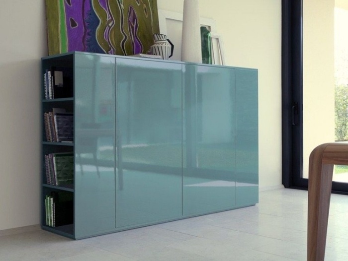 svetlo lesklá doska v svetlo modrej farbe, Volterra od COLLI CASA doska s vysokým leskom-čelá-svetlo-modrá-VOLTERRA-COLLI-CASA