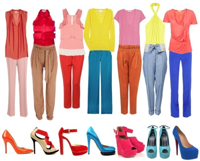 farby miešať dva tóny kombinovať topánky prízvuk