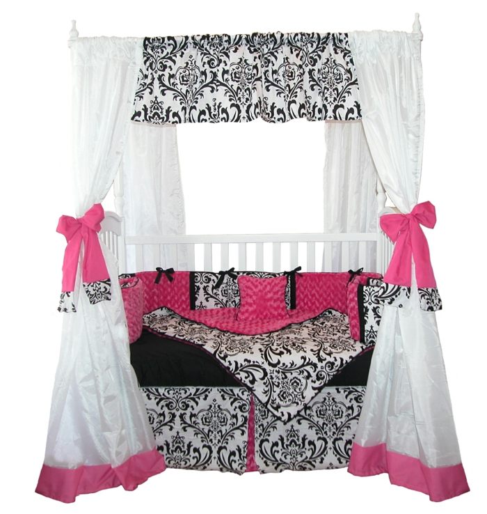 Baldachýn pre detskú posteľ v barokovom štýle spiaca-ako-skutočná-princezná-nebeská posteľ