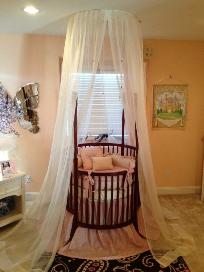 Baldachýn do postieľky na zavesenie zo stropu-detská posteľ-s-baldachýnom-pólom