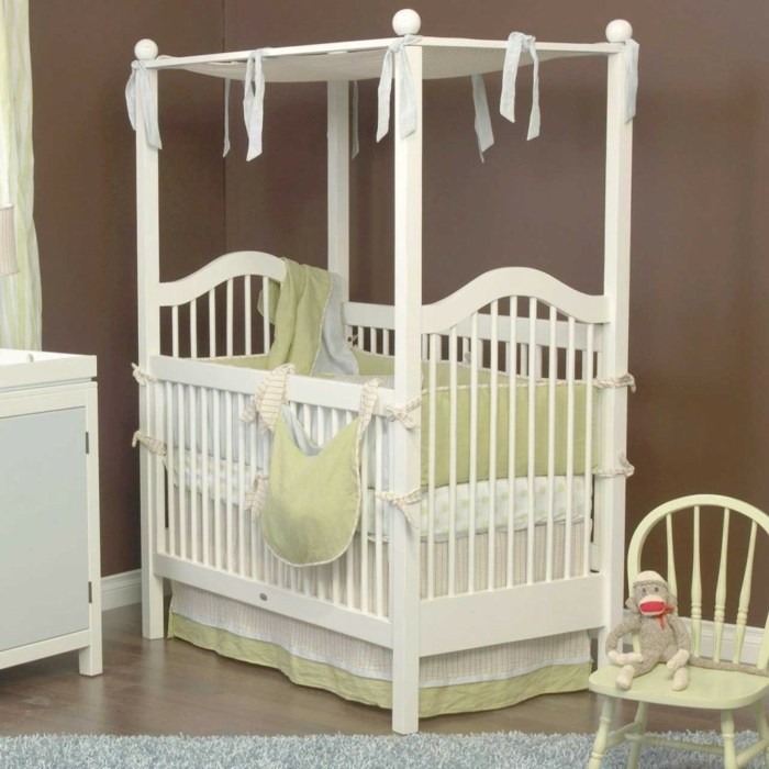 Baldachýn do detskej postele s mašličkami moderná detská posteľ s tyčou na baldachýn