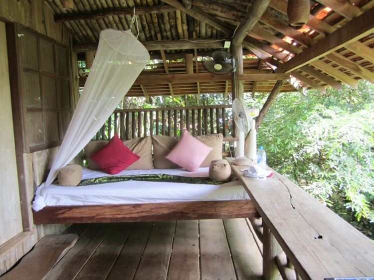 vonkajšie vankúše pod baldachýnom