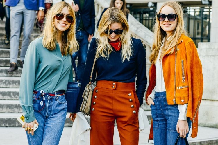 Hippie Chic-režim-boho-bylinky-outfity-vysoké-tailie-džínsy-nohavice-blúzka