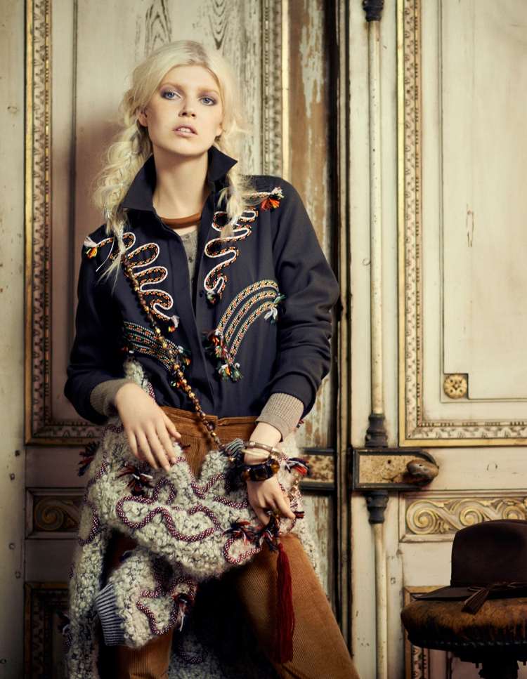 hippie-chic-fashion-boho-jeseň-móda-msuter-zamatové nohavice-hnedá blúzka