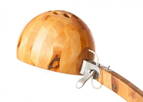 Otočné podlahové svietidlo z tienidla-jelša z dreva-Woobia Abadoc Otočné tienidlo na lampu z jelšového dreva Led-Woobia Abadoc