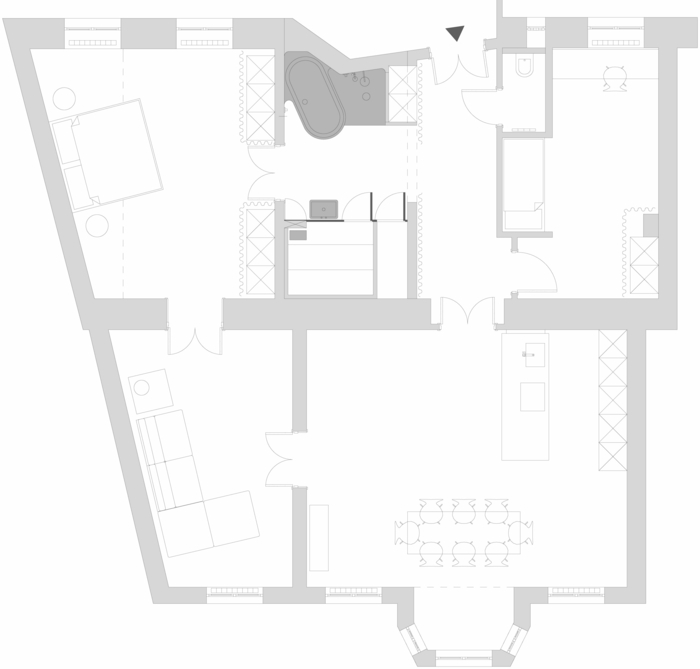 hm byt vo viedni pôdorys miestnosti