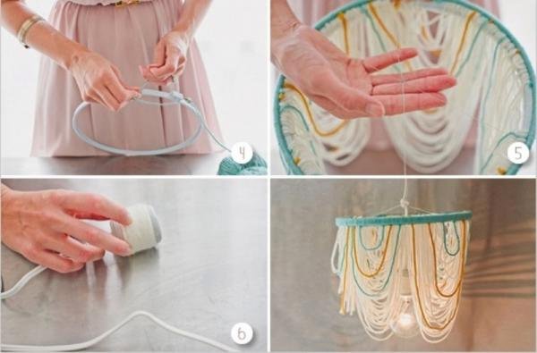 Vyrobte si vlastné závesné svetlá lustrové nähring