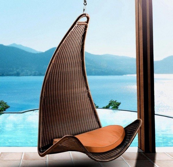 Hojdacia stolička dizajnový moderný záhradný nábytok