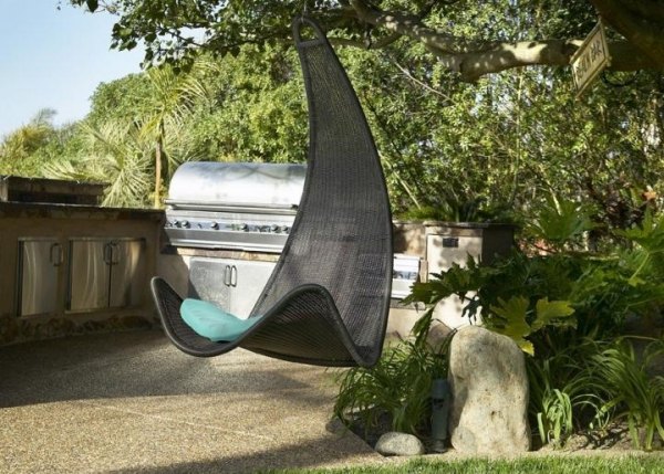 Závesné kreslo záhradný záhradný nábytok-ratanový nábytok