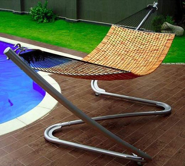 Dizajnová sieťová hojdacia sieť pre záhradný nábytok