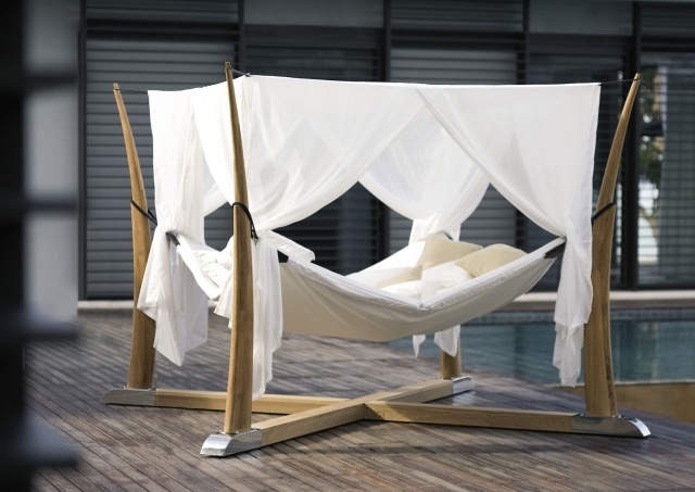 závesné posteľné závesy z kokonu biele drevo royal botania závesné posteľné závesy kokon drevo Royal Botania