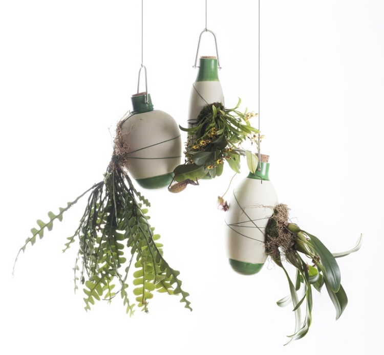 Keramické závesné kvetináče Visiace kvetináče epiphyte-dossofiorito