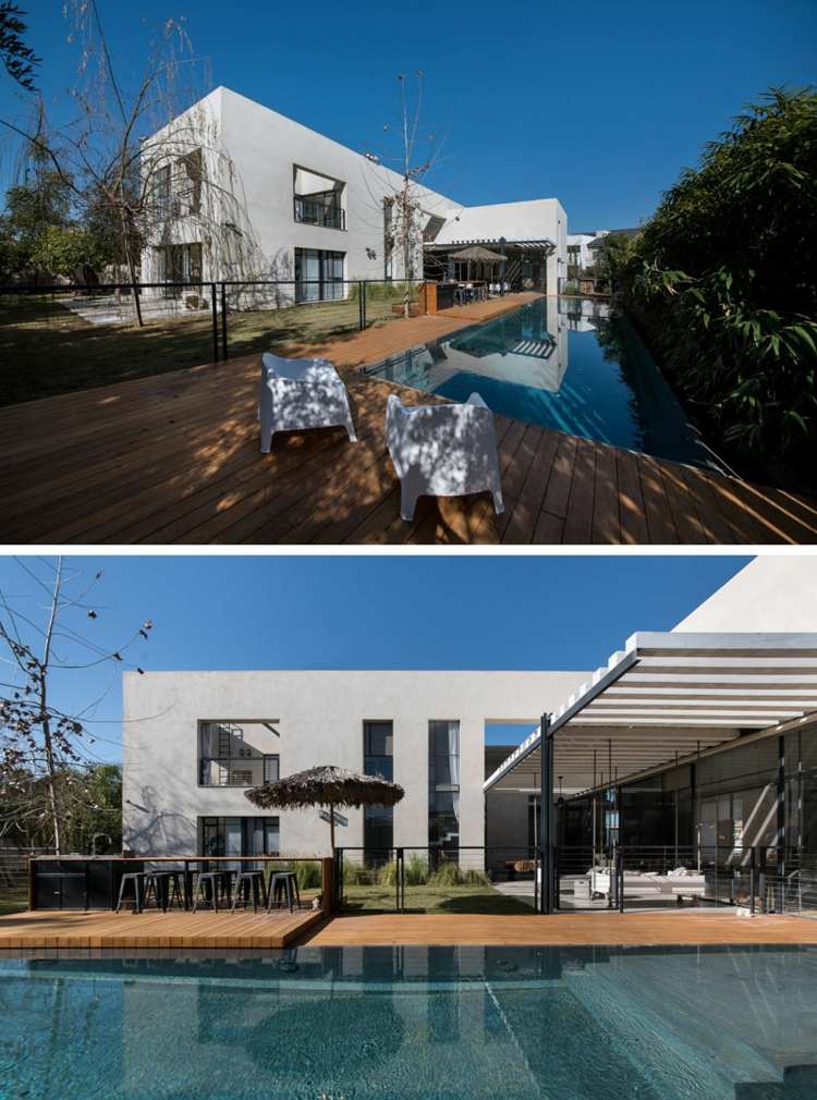 Závesná stolička-hojdačka-bazén-stoličky-bambus-stavba-vodné-stromy