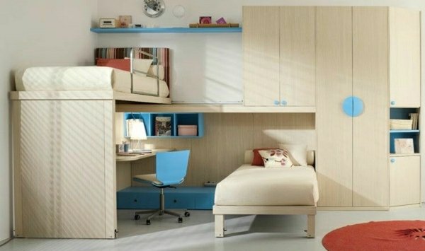 priestorovo úsporný nápad na dizajn podkrovnej postele priestorovo úsporný dizajn loftovej postele