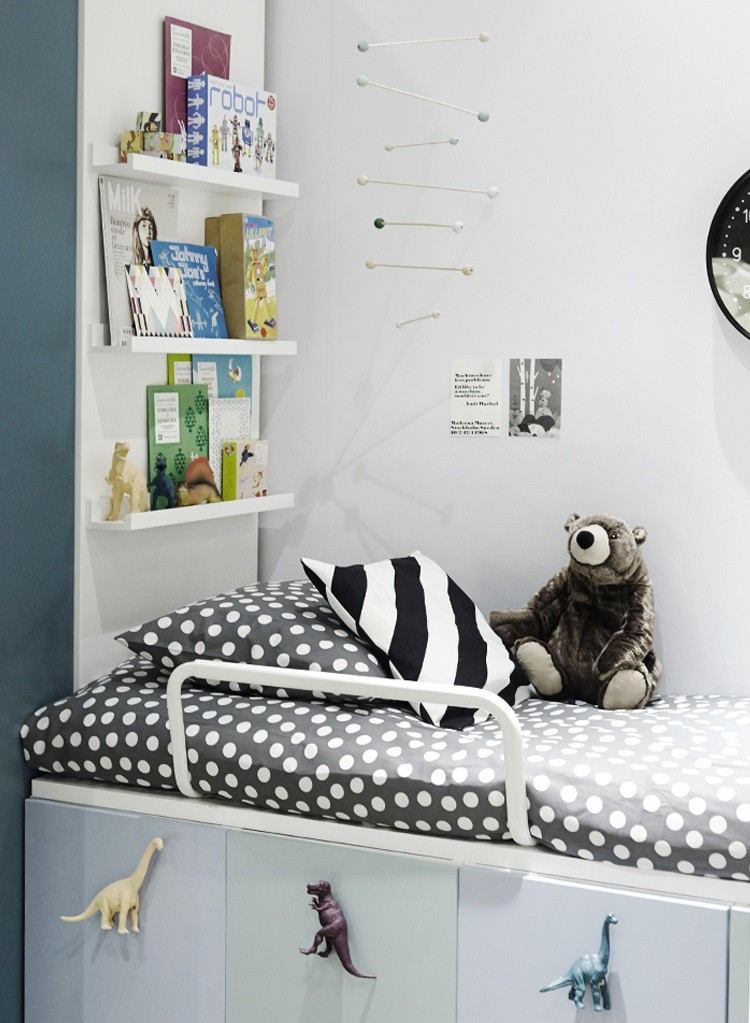 Postavte si vlastnú loftovú posteľ kreatívne detské skrinky do dinosaurov