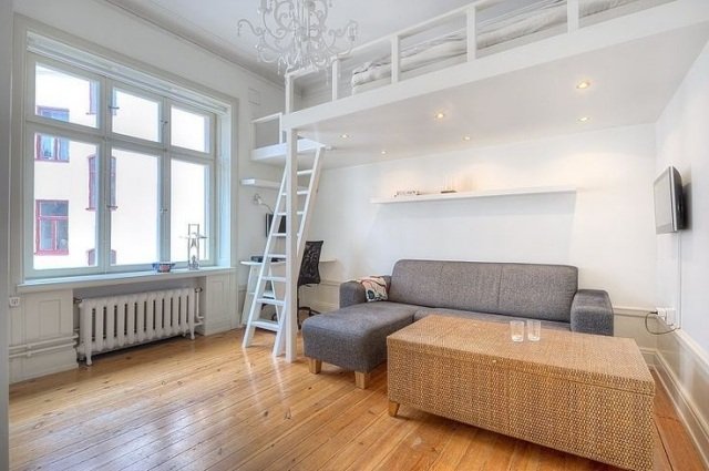 moderné podkrovné postele dospelí biela konštrukcia drevená podlaha moderné podkrovné postele pre dospelých-biela konštrukcia-drevená podlaha