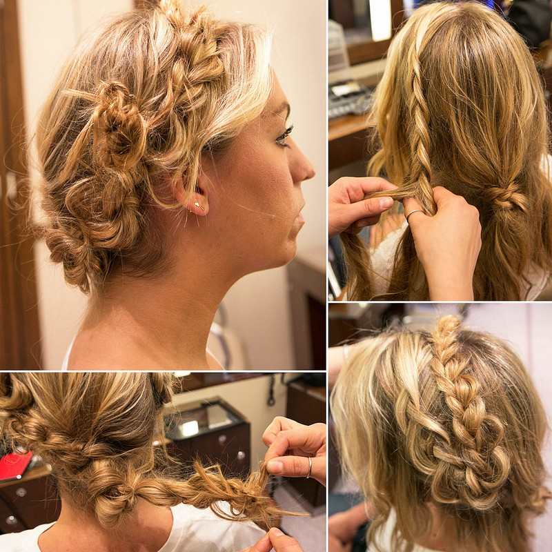 Updo s copom a ombre vlasmi Updo-Pokyny-vrkoč-vrkoč-dlhé vlasy