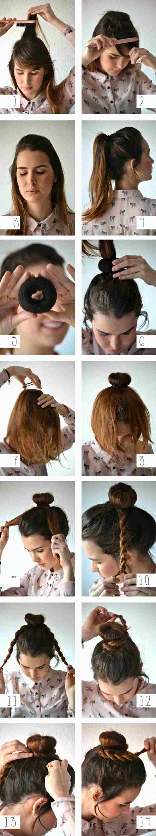 Myšlienka drdol cop vlasy ležérne roztomilé