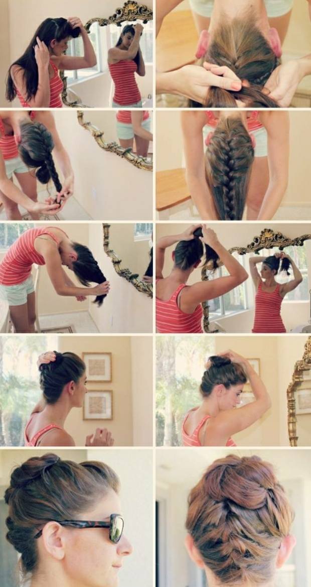 Vrkoč prakticky ležérne krásne ženy dlhé vlasy