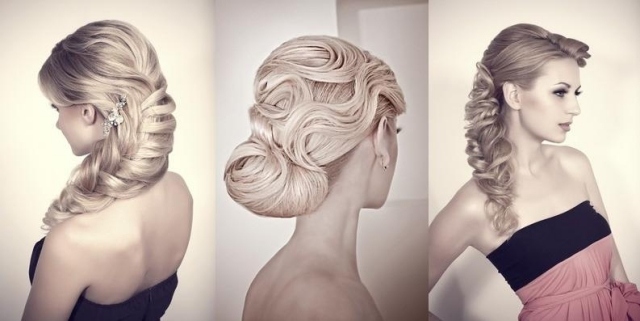 Účesy s vrkočmi-elegantné účesy-nevesty-družičky Updo účesy sami robiť hairstyling družičky