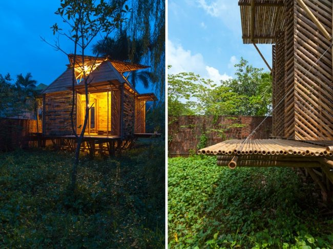 Montovaný dom rýchlo stavia výhody rýchle výhody bambusu Vietnam