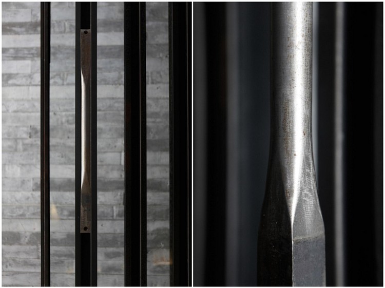 vysokokvalitné materiály-ľahký-hotelový-dizajn-oceľová-kľučka dverí