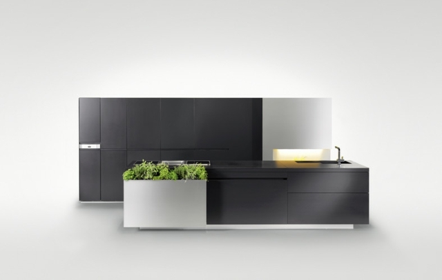 minimalistický štýl jasné kuchynské fronty drez