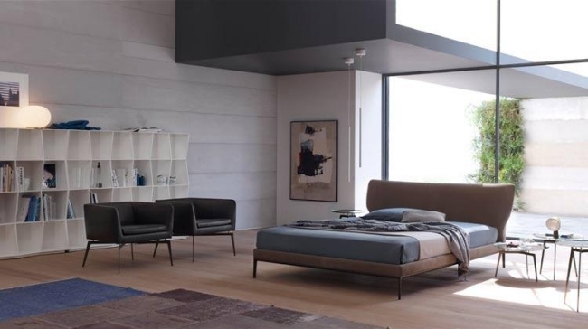 Čelo postele s čelom postele Maya moderné hliníkový rám