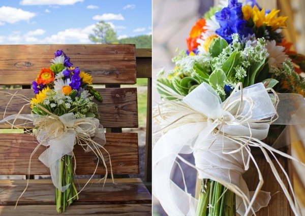 jarné svadobné kvety svadobná kytica pestrofarebná