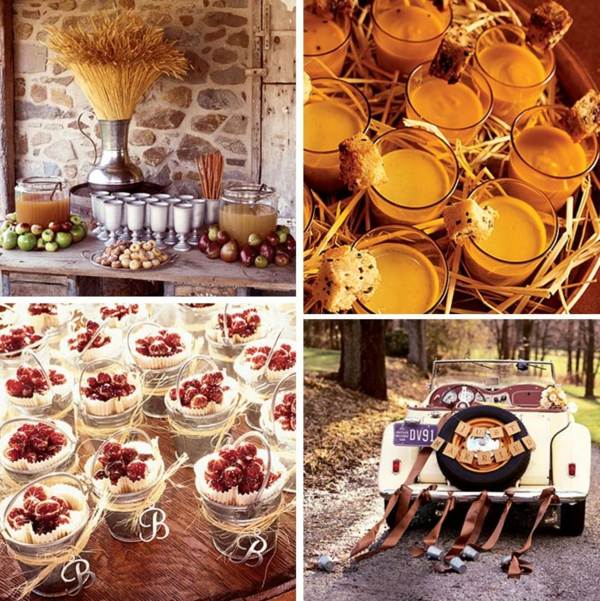 Retro dezerty do auta na jesennú svadbu Svadobná dekorácia-vintage-auto-s-dekorom