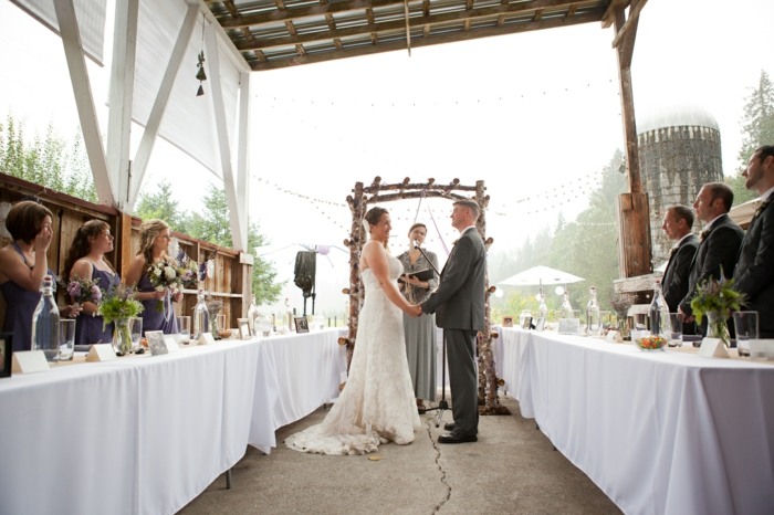 vonku oslavuje nápady zdobenie stolov