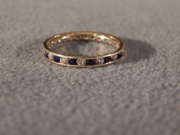 snubný prsteň-modrá-biela-morská-zlatá