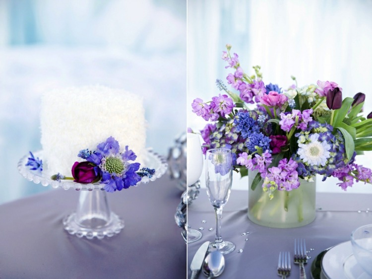 Navrhnite mrazenú svadbu s Anninými farbami pre kvety svadobné plánovanie-ľadová kráľovná-stôl-dekorácia-romantické-kvetinové-dekorácie-anna-farby