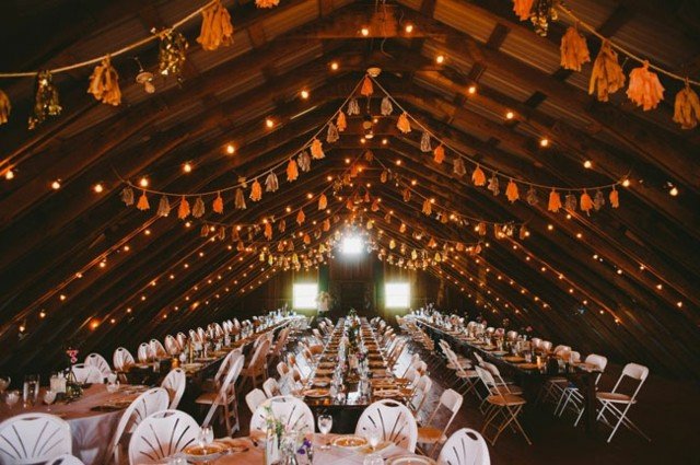 Svadobná výzdoba nápady na umiestnenie stodoly na jeseň Nápady na umiestnenie stodoly padajú v zime