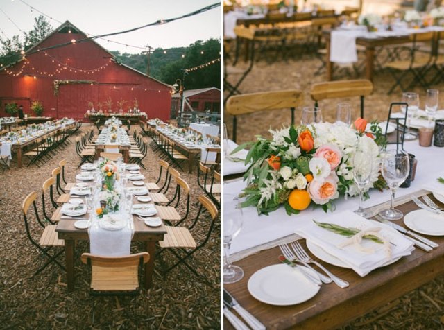 Svadobná party zadarmo mimo organizovať nápady Večierok vonku organizovať nápady dekorácia stôl