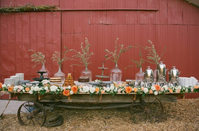 Nápady na výzdobu svadobného stola sviatočná nálada formou bufetu Nápady na dekoráciu bufetový vozík slávnostnej nálady