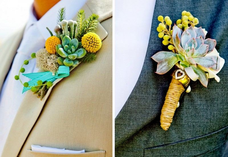 Svadobné nápady nápady jesenný boutonniere ženích