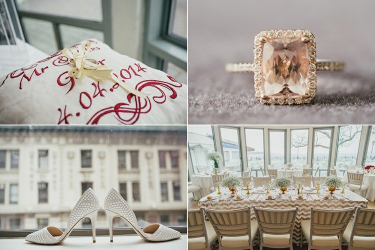 Snubné prstene, topánky a reštaurácia Svadobná výzdoba zlatý zlatý prsteň ružový diamant reštaurácia