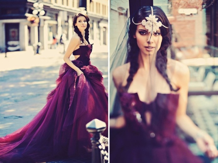 svadobná farba-slivka-svadobné-šaty-družičky