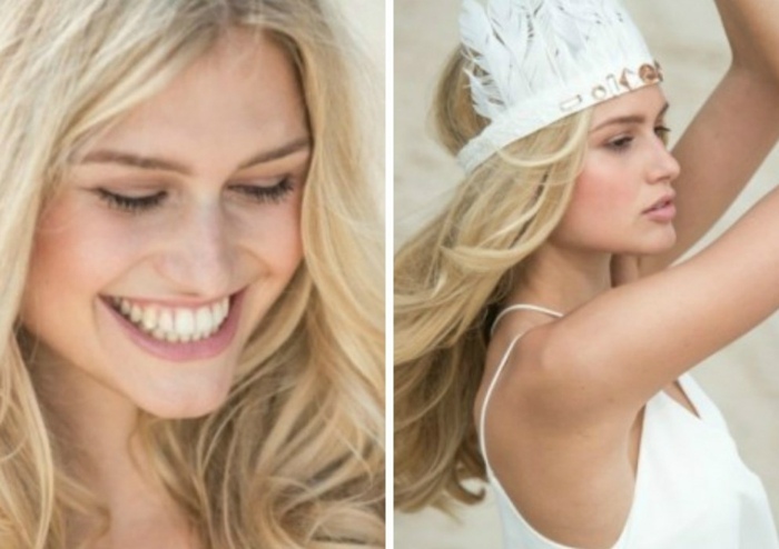 šťastná žena s korunou a púpavou