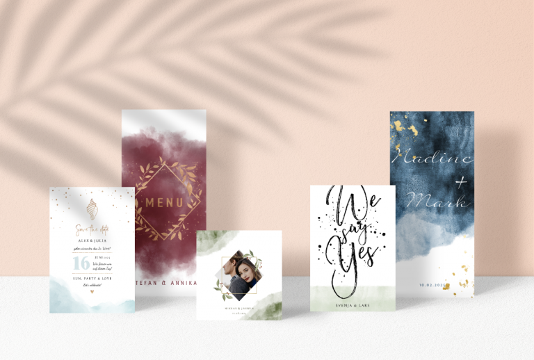 Sady akvarelových svadobných oznámení-romantické-a-moderné-súčasne