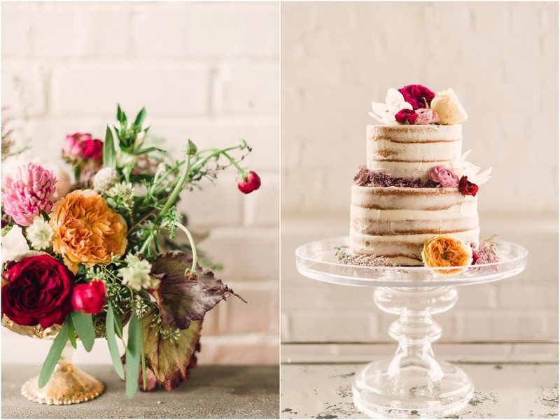 Svadobná torta-jesenná svadba-biele-krémové-kvety