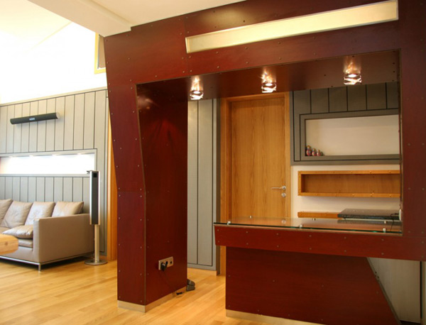 moderný zaujímavý dvorný dom Korea bar