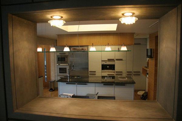 moderný zaujímavý dvorný dom kórejskej kuchyne