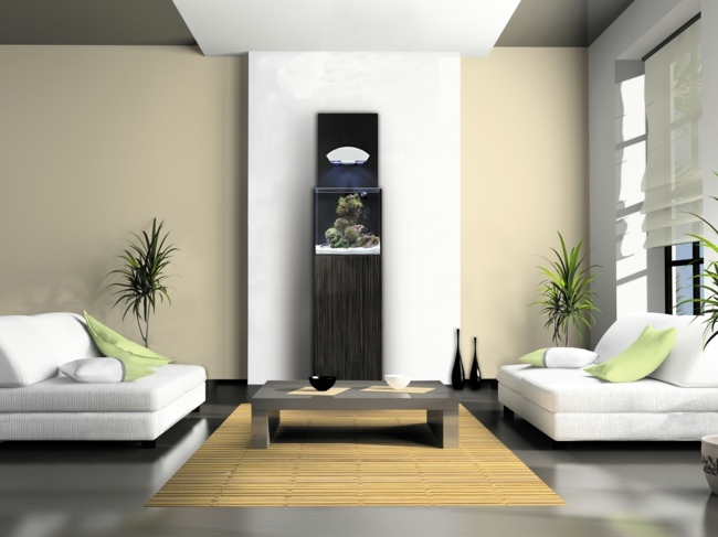 Akvárium nastavuje zariadenie obývačky