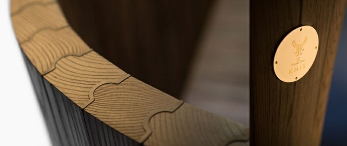 drevená vaňa khi znak moderných dosiek