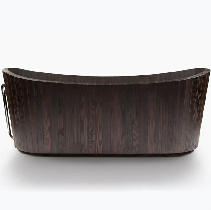 zariadenie kúpeľne vaňa drevo khi moderné