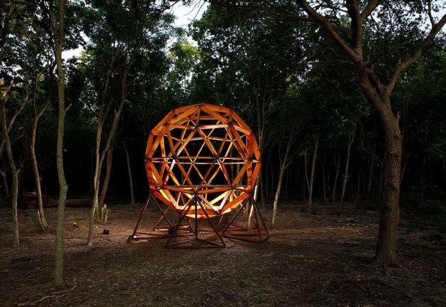 Treehouse drevo Geo-Sequoia konštrukcia