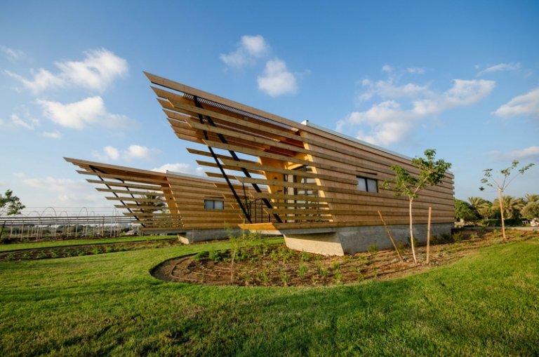 drevený podlahový kryt posteľ zelenina stromy záhradný dizajn